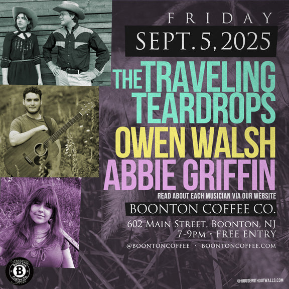 Songwriter Series: The Traveling Teardrops + Owen Walsh + Abbie Griffin