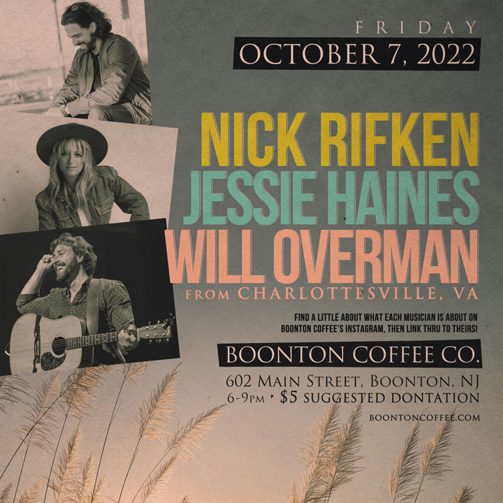 Songwriter Series: Nick Rifkin + Jessie Haines + Will Overman