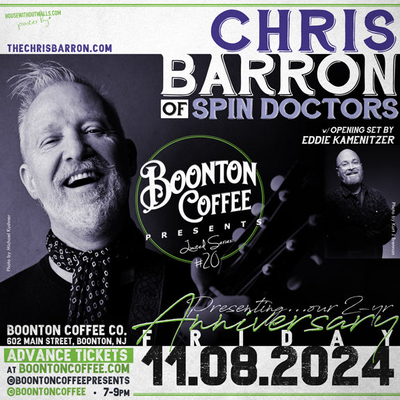 Presents Series 2-Yr Anniversary Show: Chris Barron of Spin Doctors + Eddie Kamenitzer