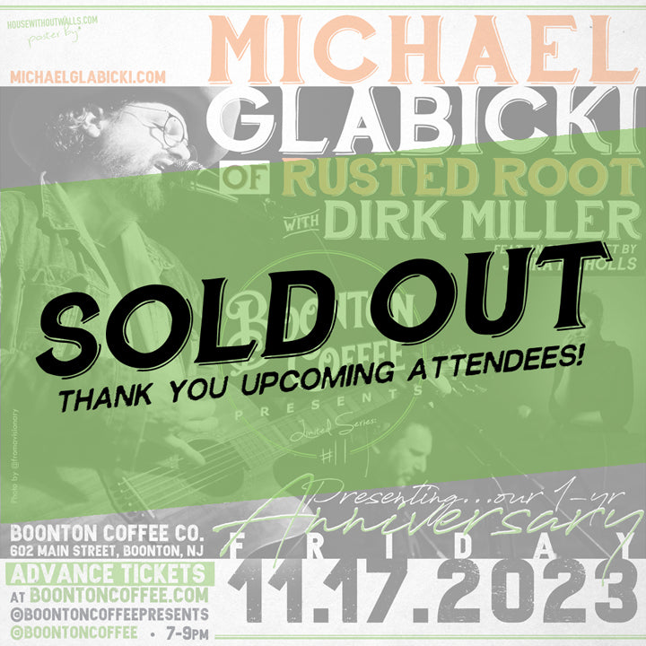 Presents Series 1-Yr Anniversary Show: Michael Glabicki of Rusted Root feat. Dirk Miller + Jenna Nicholls